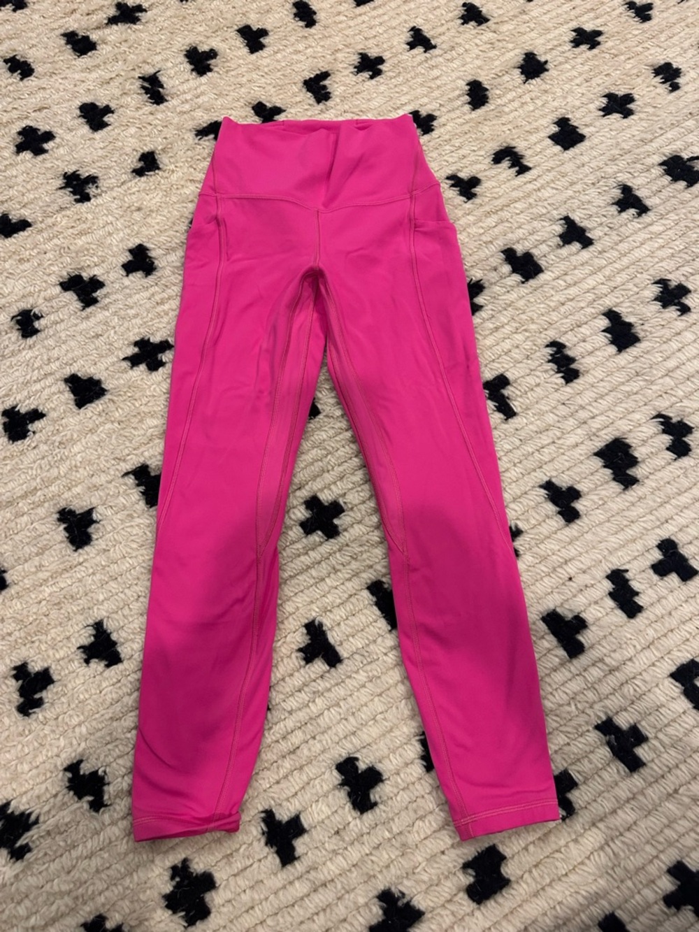 Lululemon High-Waist Active Leggings - Bright Pink size 4